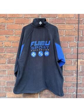 Vintage fubu sport fleece pullover sweatshirt 00s L/XL